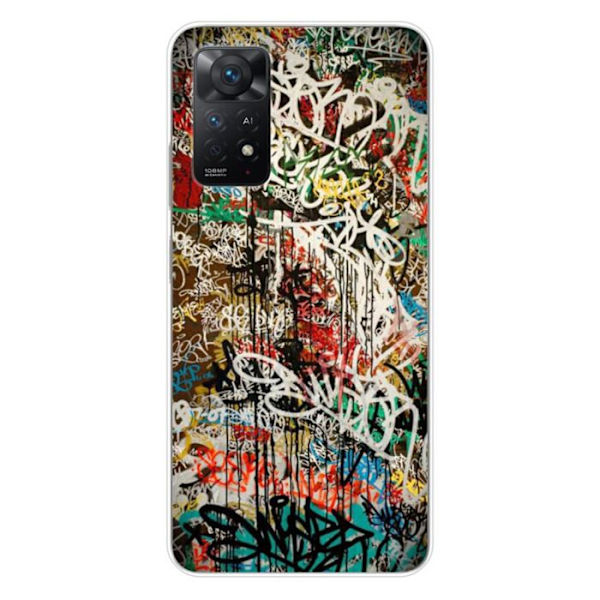 Silikonetui - Kompatibel med Xiaomi Redmi Note 11 Pro Plus 5G - graffiti design 1 Transparent