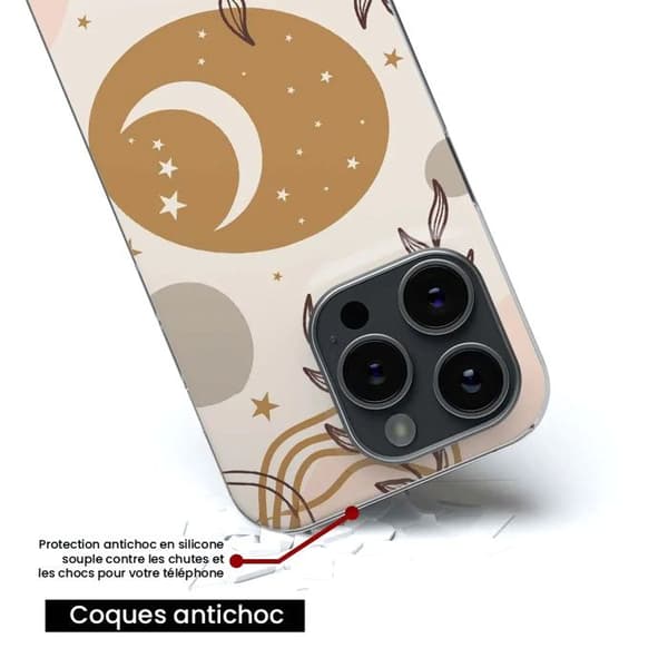 Siliconfodral - Kompatibel med Xiaomi 14T 4G - design månfaser Transparent