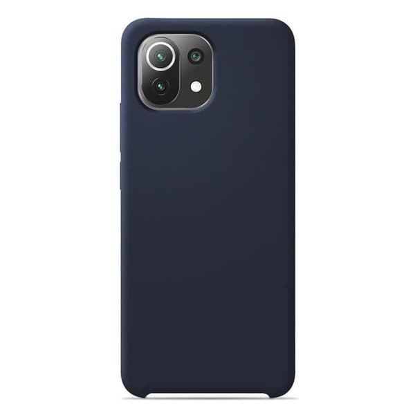Siliconefodral Soft Touch - Xiaomi - Mi 11 Lite - Blå - Stötsäker - Trådlös laddning blå
