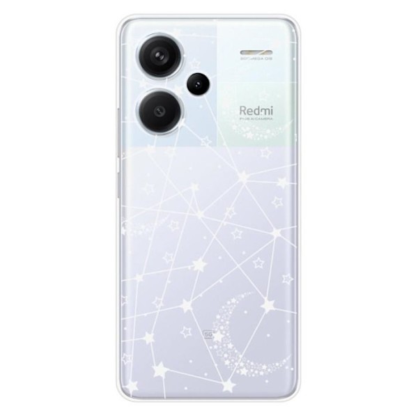 Siliconfodral - Kompatibel med Xiaomi Redmi Note 13 Pro Plus 5G - design med stjärnlinjer Transparent