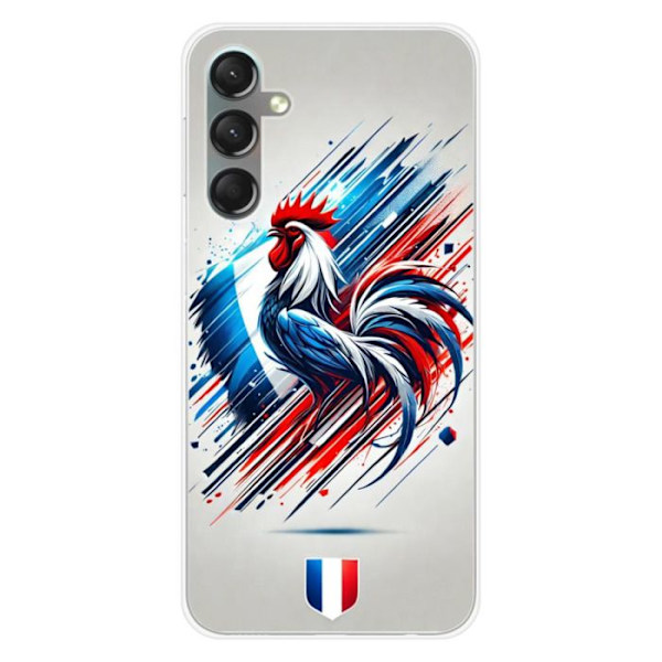 Silikonöverdrag - Kompatibel med Samsung Galaxy A24 4G - fransk hönsdesign Transparent