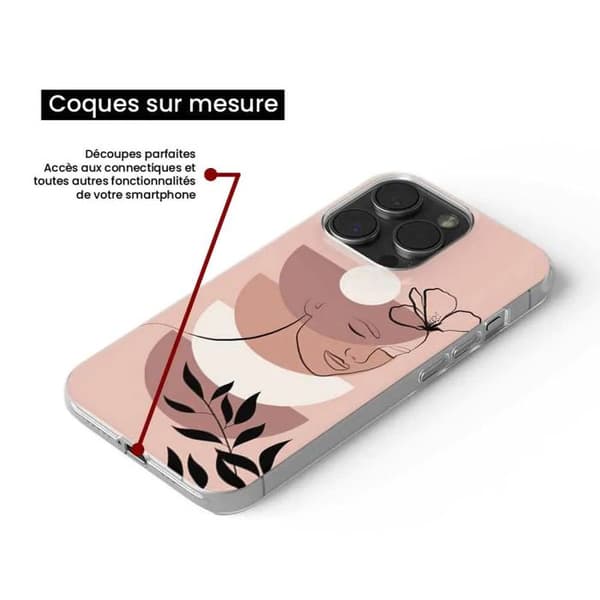 1001Coques - Silikonfodral kompatibelt med Apple iPhone 16 Plus - Bora Bora-mönster - Originaldesign tryckt i Frankrike Transparent