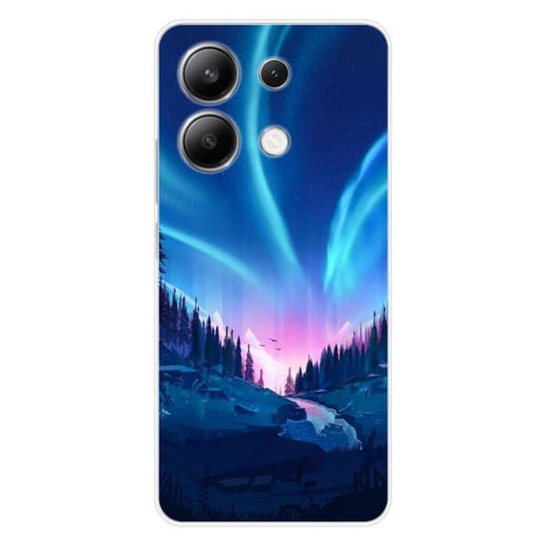 Siliconfodral - Kompatibel med Xiaomi Redmi Note 13 4G - design nattfall Transparent