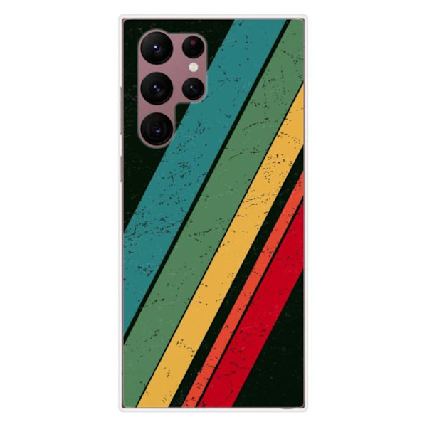 Siliconcase - Kompatibel med Samsung Galaxy S22 Ultra - grunge design Transparent