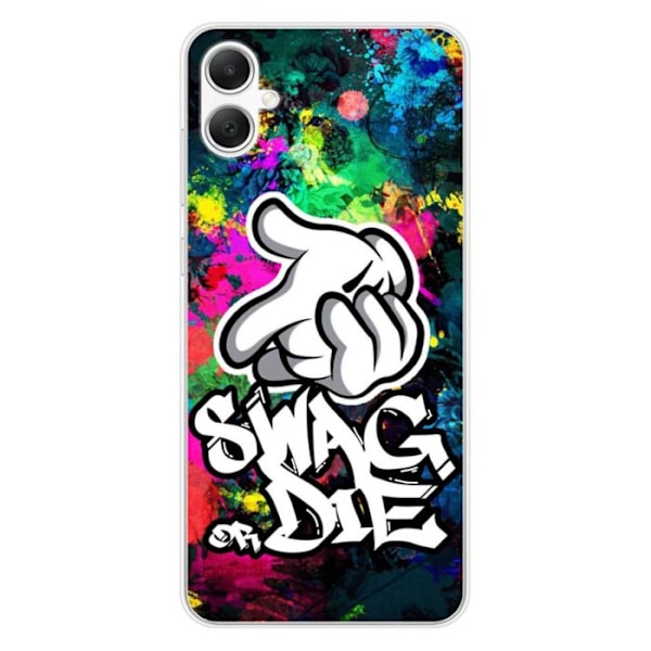 Silikonskal - Kompatibel med Samsung Galaxy A05 - design swag or die Transparent