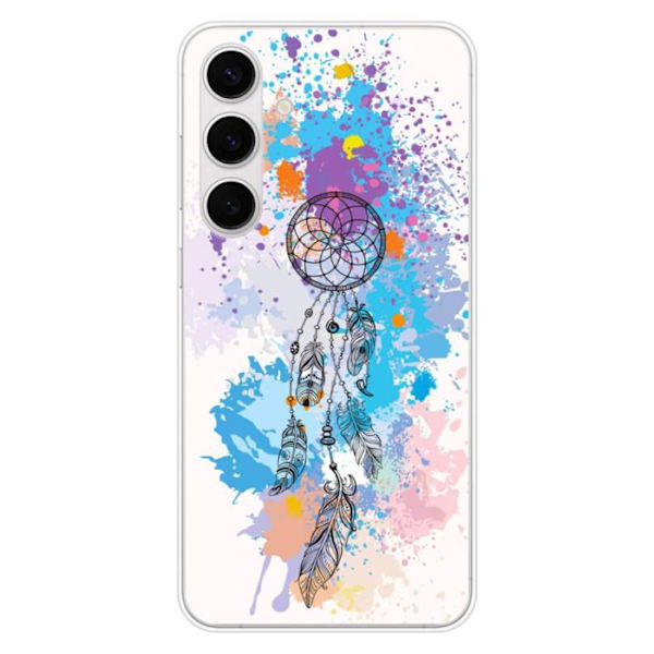 Siliconefodral - Kompatibel med Samsung Galaxy S24 FE - design drömfångare färg Transparent