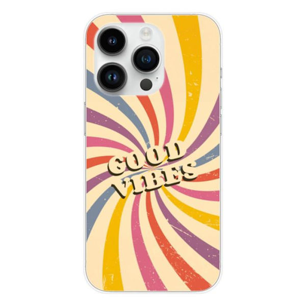 Silicone-fodral - Kompatibel med Apple iPhone 15 Pro - design med goda vibbar Transparent