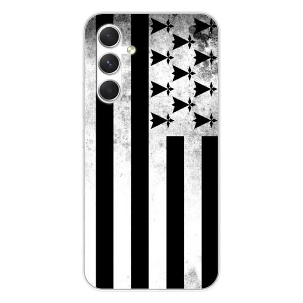 Siliconefodral - Kompatibel med Samsung Galaxy A54 5G - design brittisk flagga Transparent