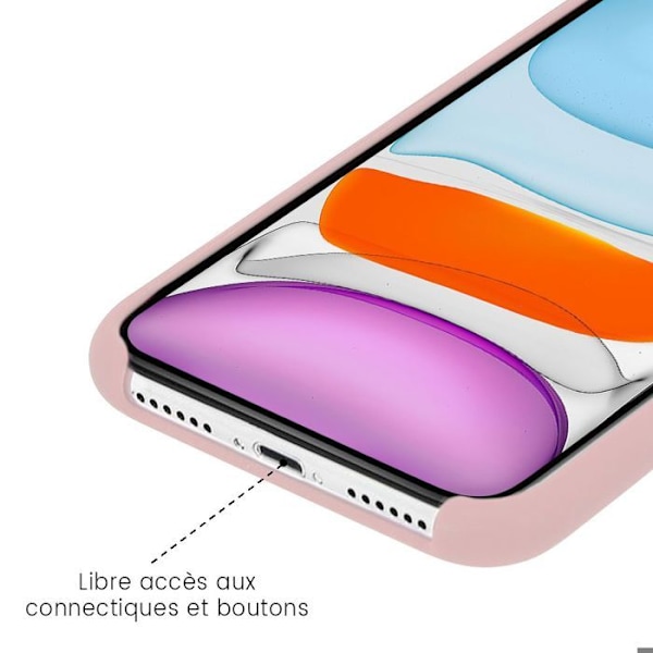 Silicone Case Soft Touch - Huawei - P Smart 2021 - Sandros - Stötsäker - Trådlös laddning sable-rosa