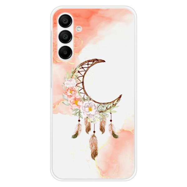 Siliconefodral - Kompatibel med Samsung Galaxy A15 - design drömfångare måne Transparent