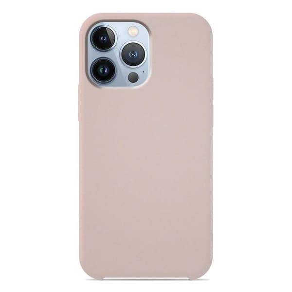 Silikonskal Soft Touch - Apple - iPhone 13 Pro - Sandrosa - Stöttålig - Trådlös laddning sable-rosa