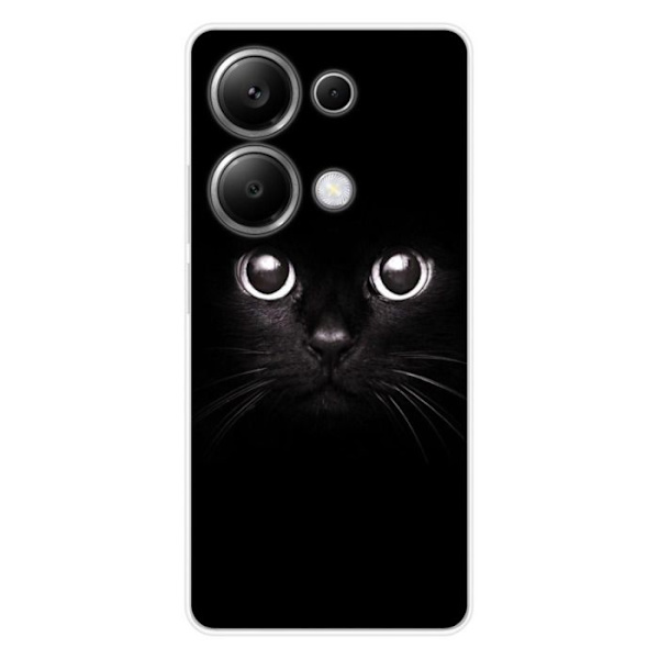 Siliconehölje - Kompatibel med Xiaomi Redmi Note 13 Pro 4G - design med kattögon Transparent