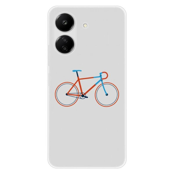 Siliconfodral - Kompatibel med Xiaomi Redmi 13C 4G - design cykel färg hipster Transparent