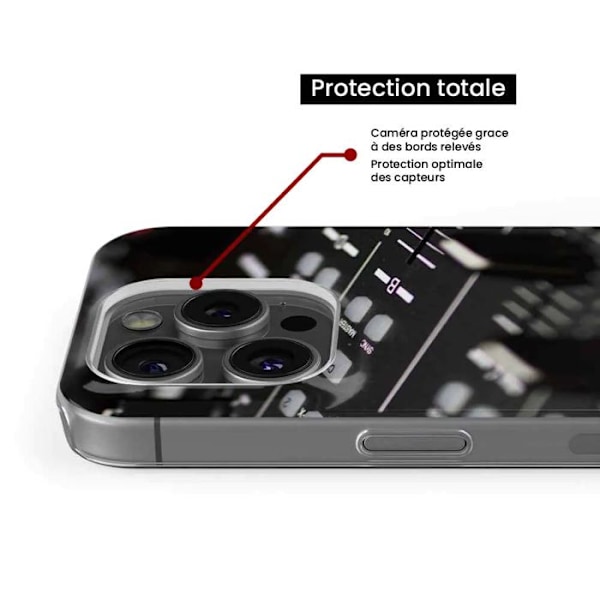 Silicone Case Printed - 1001 Cases - Samsung Galaxy A36 5G - DJ Mixer Pattern - Optimal Protection - Flexible Transparent
