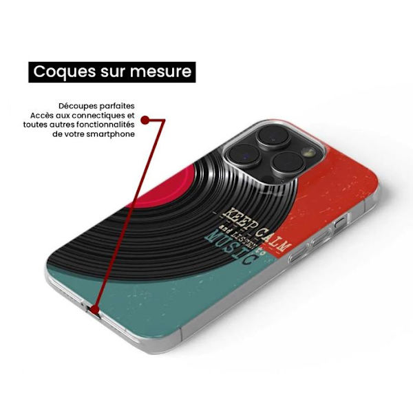 Silicone-fodral - Kompatibel med Apple iPhone 16 Pro - design keep calm Transparent