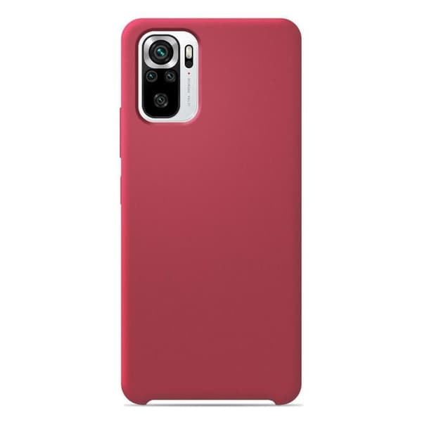 Silikonskal Soft Touch - Xiaomi - Redmi Note 10/10S - Röd - Stötsäker - Trådlös laddning Röd