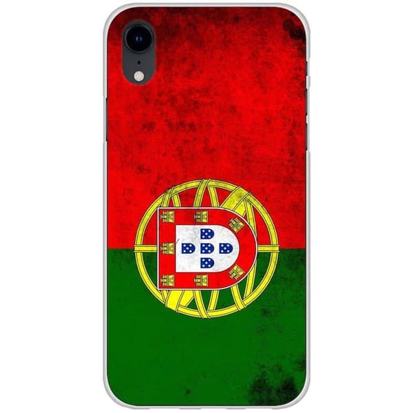 Siliconfodral kompatibelt med iPhone XR - Portugals flagga Transparent