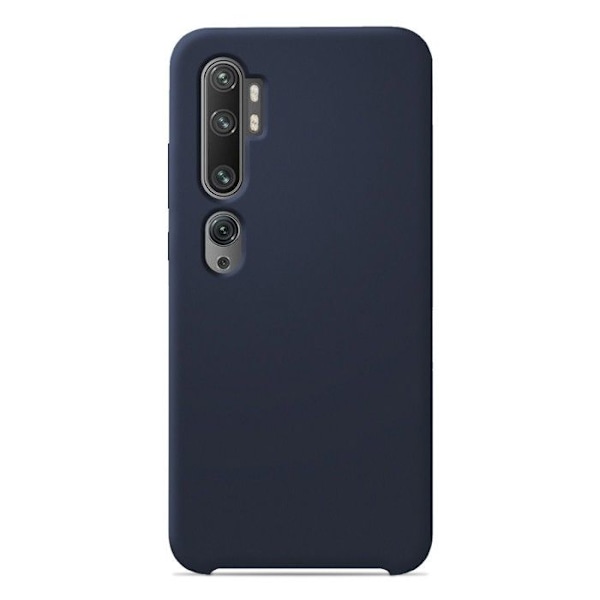 Silicone case Soft Touch - Xiaomi - Mi Note 10/10 Pro - Blå - Stötabsorberande - Trådlös laddning blå