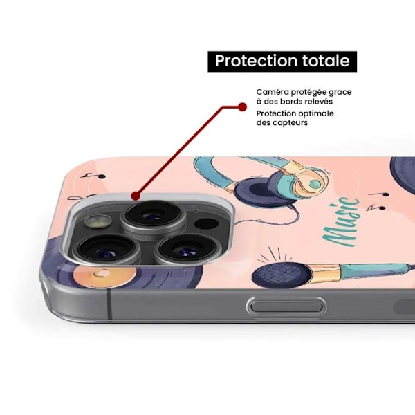 Tryckt silikonfodral som är kompatibelt med Xiaomi Mi 11 Lite Accords i färg Transparent