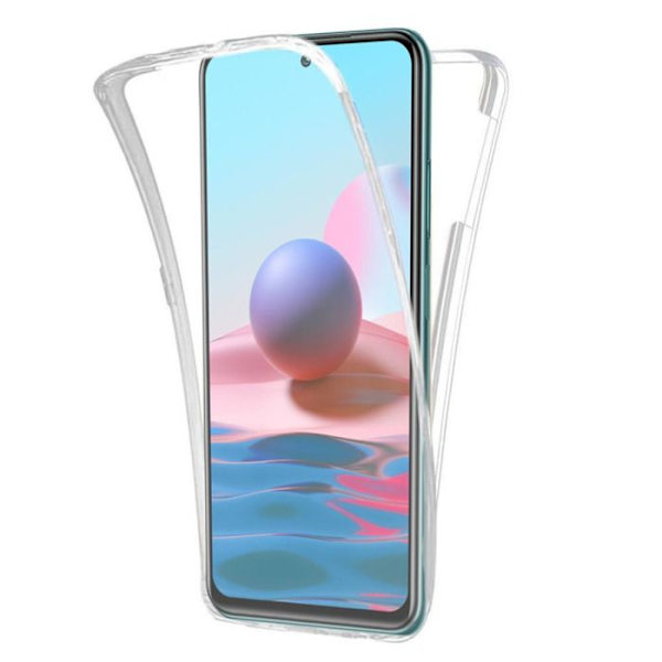 Hel覆罩 360° - Kompatibel med Xiaomi Redmi Note 10 Pro - Dubbel transparent skydd Transparent