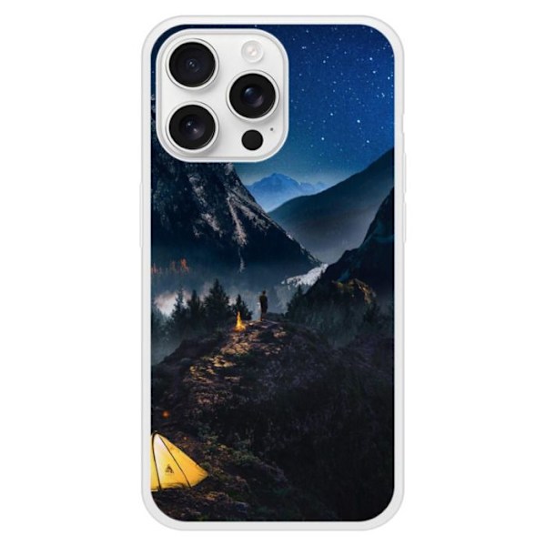 Siliconförstärkt tryckt fodral kompatibelt med Apple iPhone 16 Pro Max Endast i Berg. Transparent