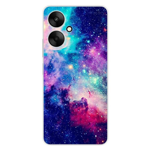 Siliconfodral - Kompatibel med Xiaomi Redmi 13C 5G - design galax blå Transparent