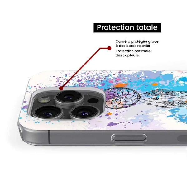 Siliconfodral - Kompatibel med Apple iPhone 13 Pro - design drömfångare färg Transparent