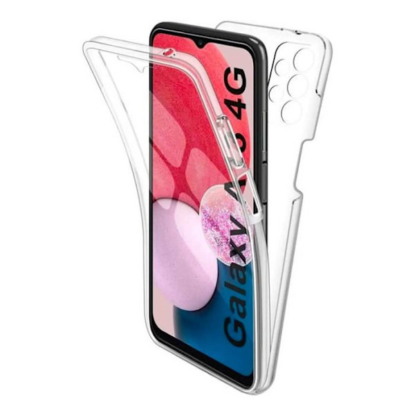 Heltäckande 360°- Kompatibel med Samsung Galaxy A13 4G – Dubbel transparent skydd Transparent