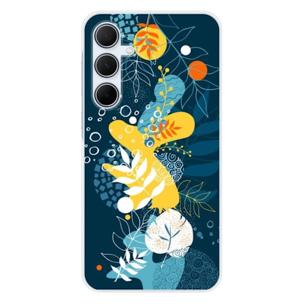 Siliconfodral - Kompatibel med Samsung Galaxy A35 5G - design havblommor Transparent