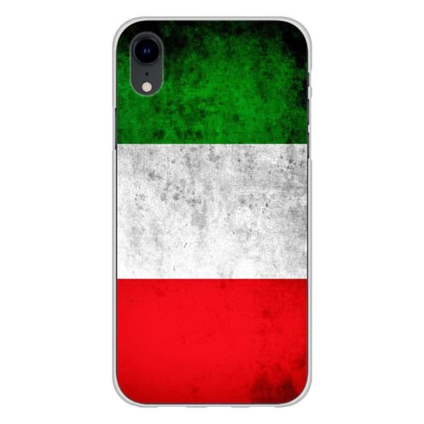 Siliconfodral kompatibelt med iPhone XR - Italiens flagga Transparent