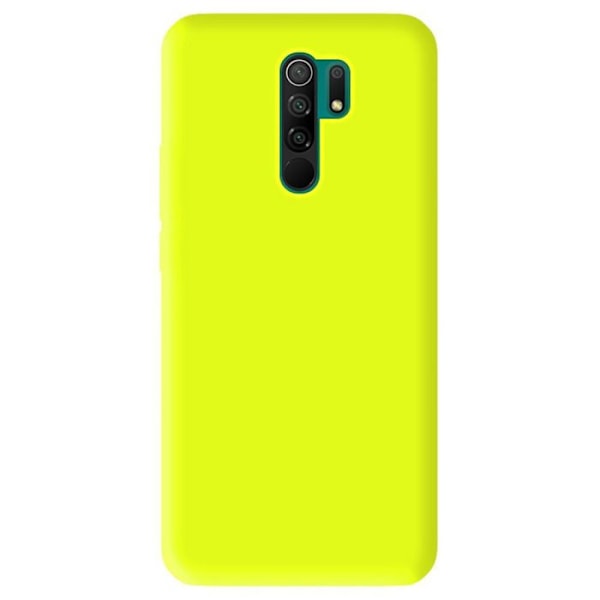 Gul fluorescerande silikonskal - Kompatibel med Xiaomi Redmi 9 fluorescerande gul