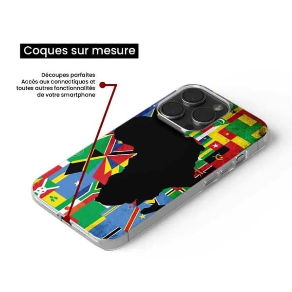 Siliconfodral Flagga Afrika kompatibel med Galaxy S24 FE Transparent