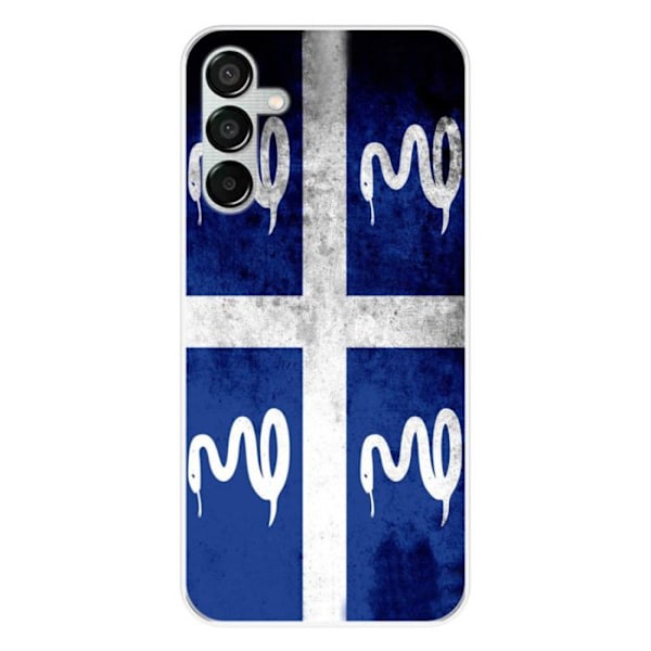 Coque i silikontryck kompatibel med Samsung Galaxy M15 5G Martinique-flagga Transparent