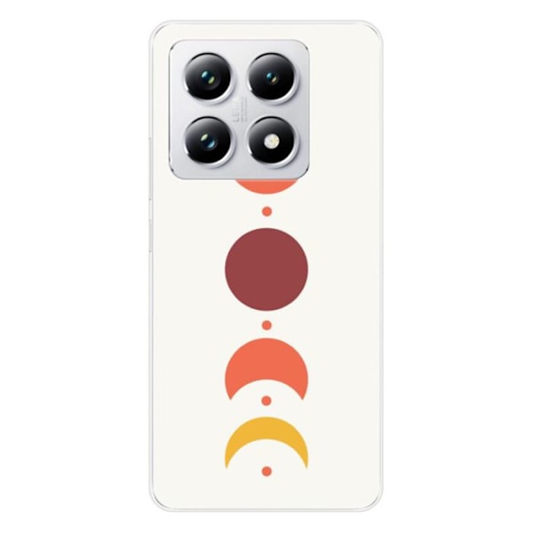 Siliconskal med tryck som är kompatibel med Xiaomi 14T 4G Eclipse Transparent