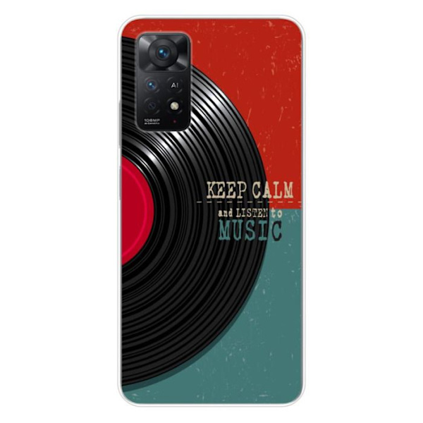 Siliconöverdrag - Kompatibel med Xiaomi Redmi Note 11 Pro Plus 5G - designen keep calm Transparent