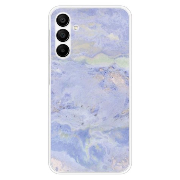 Siliconfodral - Kompatibel med Samsung Galaxy A15 - blå marmor design Transparent