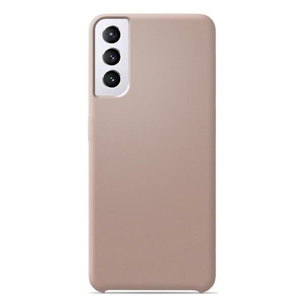 Siliconefodral Soft Touch - Samsung - Galaxy S21 - Sand-rosa - Stötsäker - Trådlös laddning sable-rosa