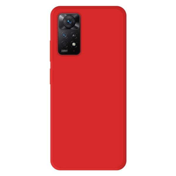 Röd silikonfodral - Kompatibel med Xiaomi Redmi Note 11 Pro Röd