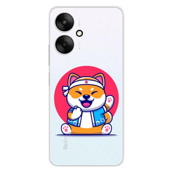 Silicone fodral - Kompatibel med Xiaomi Redmi 13C 5G - design shiba ninja Transparent