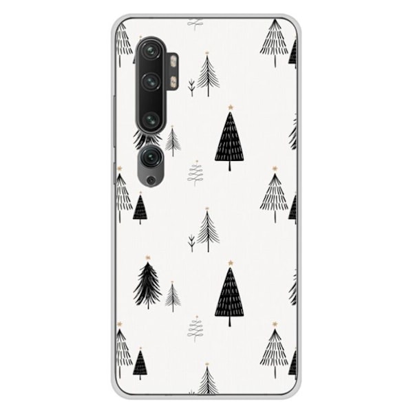 Tryckt silikonfodral kompatibelt Xiaomi Mi Note 10 Mi Note 10 Pro NO Elegant Fir Transparent