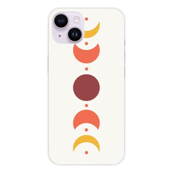Siliconfodral - Kompatibel med Apple iPhone 14 - design eclipse Transparent