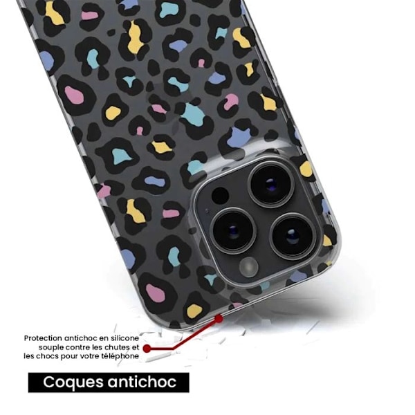 Siliconfodral med tryck - 1001 Fodral - Samsung Galaxy A16 - Färgglad Leopard - Mjuk - Optimal skydd Transparent
