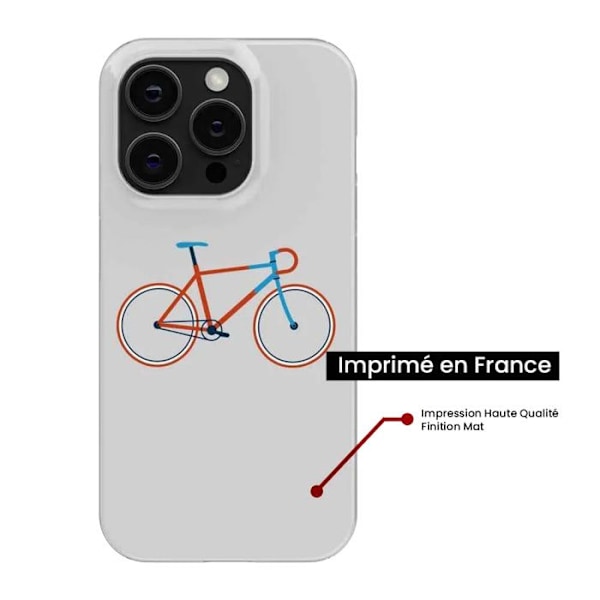 Tryckt silikonfodral som är kompatibelt med Google Pixel 7 Pro Bike Color Hipster Transparent