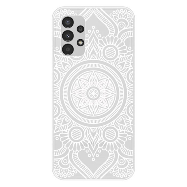 Siliconfodral - Kompatibel med Samsung Galaxy A13 4G - design mandala vit Transparent