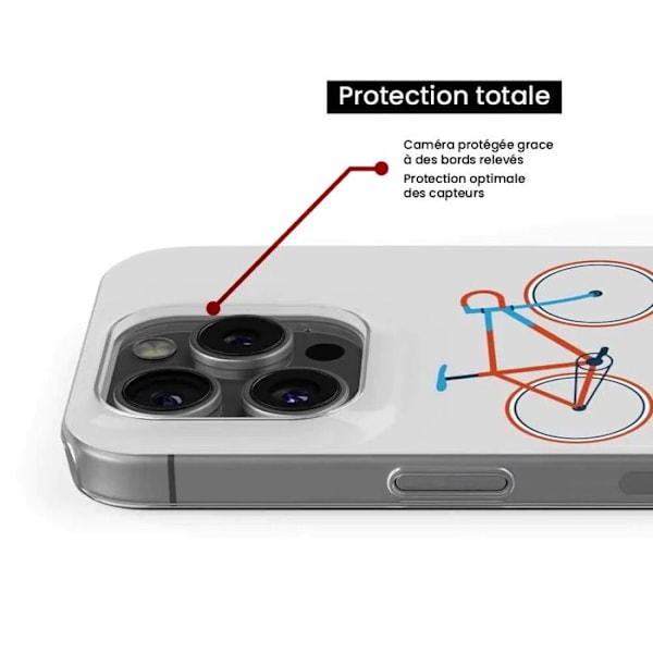 Siliconfodral med tryck kompatibelt med Samsung Galaxy M15 5G, cykelfärg Hipster Transparent