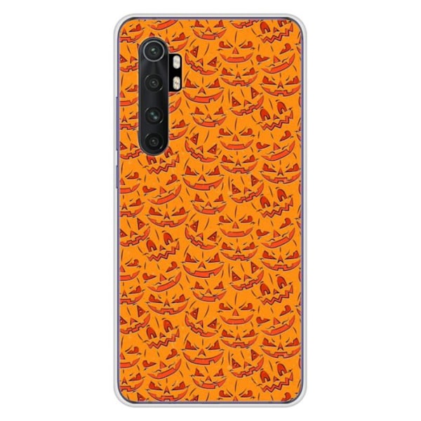 Tryckt silikonfodral som är kompatibelt med Xiaomi Mi Note 10 Lite HA Pumpkins Flerfärgad