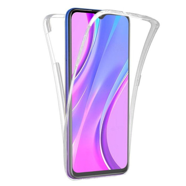 Heltäckande skal 360° - Kompatibel med Xiaomi Redmi 9T – Dubbel transparent skydd Transparent