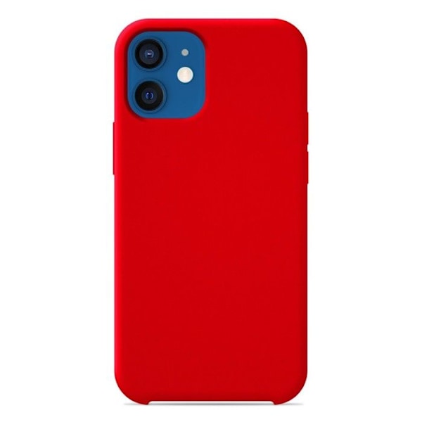 Siliconfodral Soft Touch - Apple - iPhone 12/12 Pro - Röd - Stöttålig - Trådlös laddning Röd