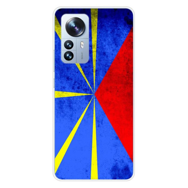 Silicone-skal - Kompatibel med Xiaomi Mi 12 Pro - design med La Réunion-flaggan Transparent