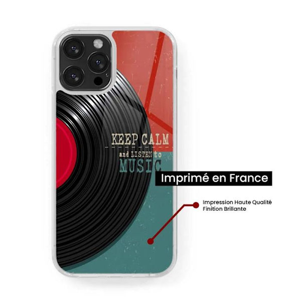 Coque i förstärkt silikon med tryck kompatibel med Samsung Galaxy S22 Plus Håll lugnet Transparent